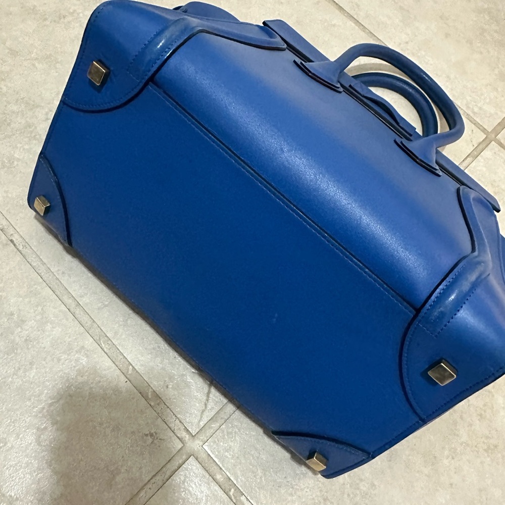 Celine Cobalt Blue Luggage Bag - Picture 7 of 9